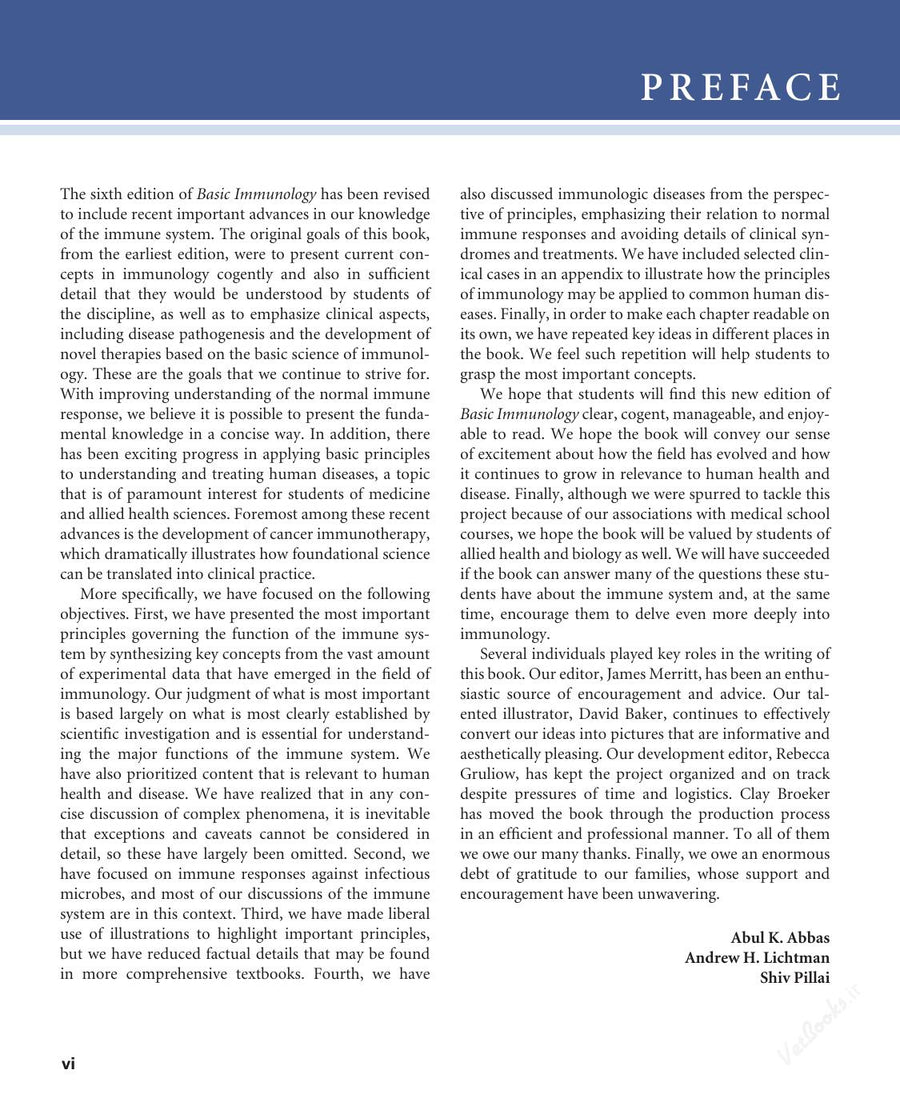 Preview page of Basic Immunology: Functions and Disorders of the Immune System 6th Edition