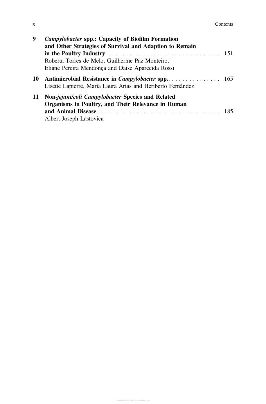 Campylobacter Spp And Related Organisms In Poultry