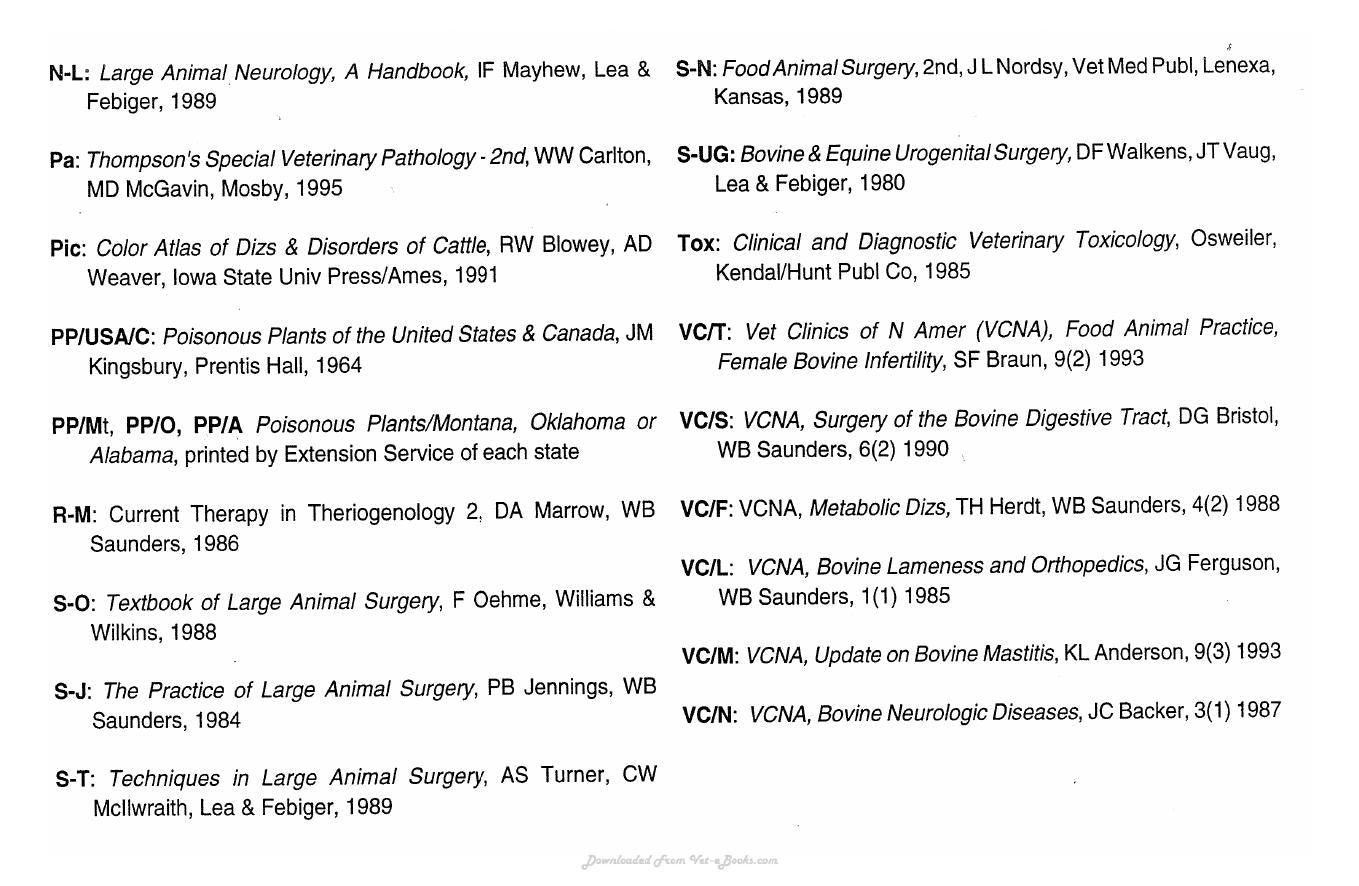 Guide To Bovine Clinics 4Th Edition