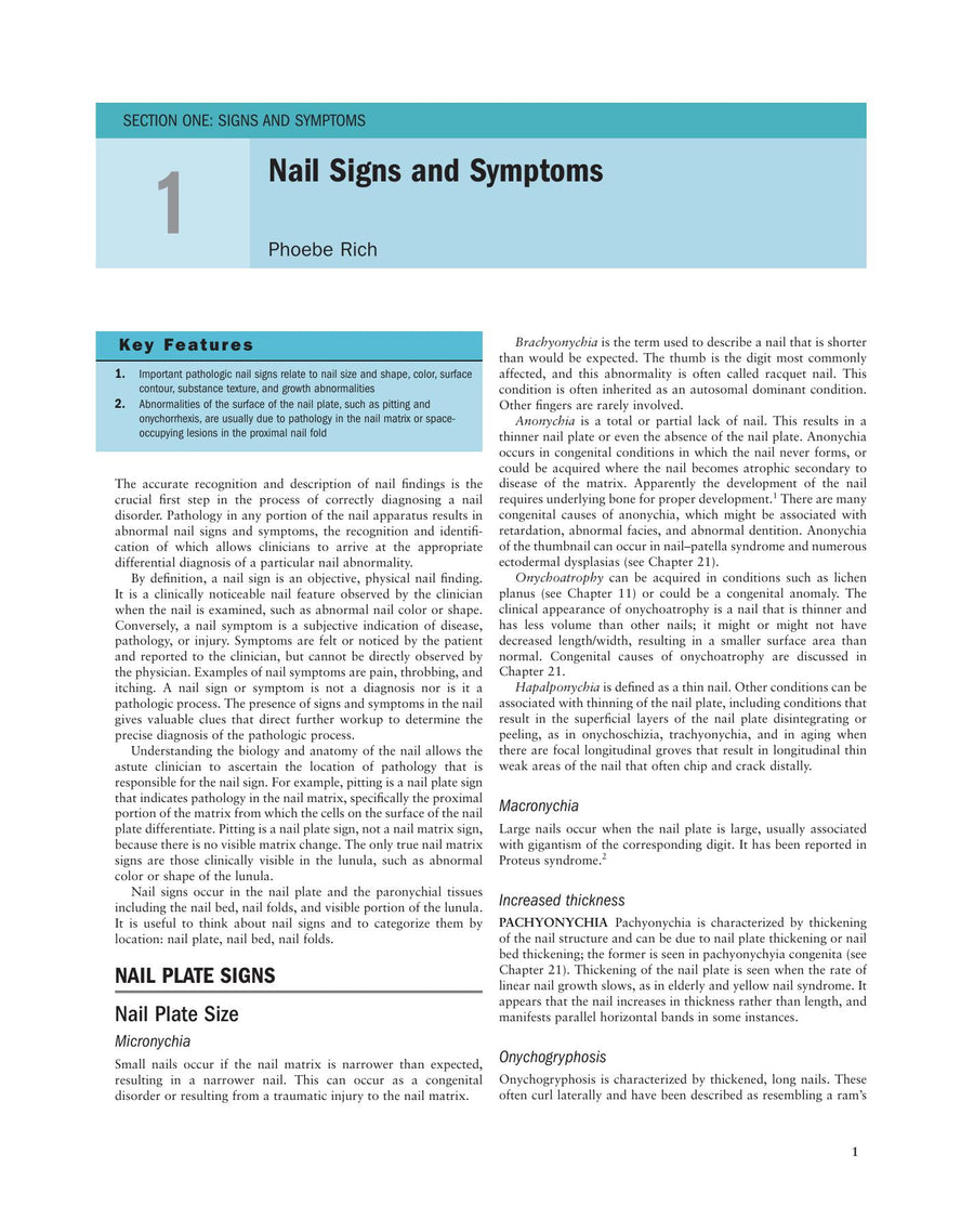 Preview page of Nails: Diagnosis, Therapy, Surgery