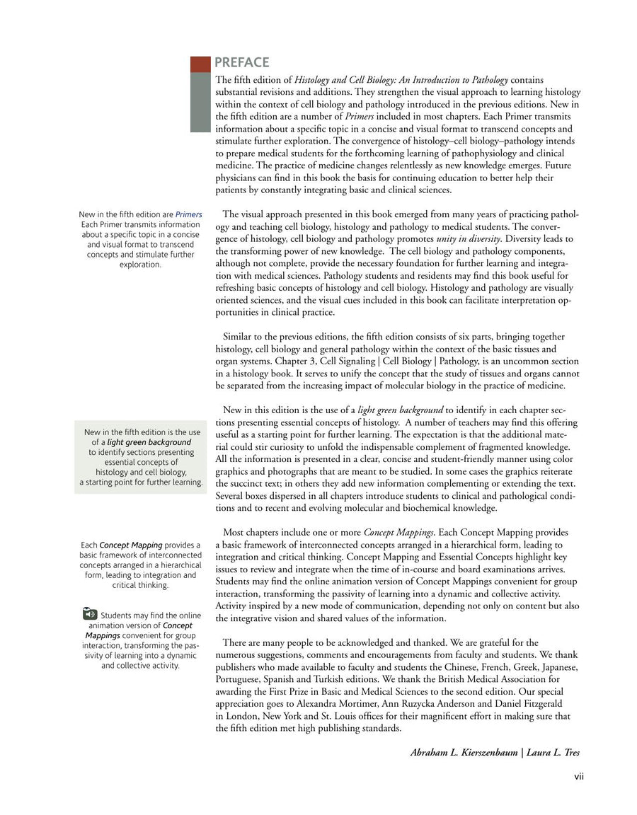 Preview page of Histology and Cell Biology an Introduction to Pathology 5th Edition Pdf