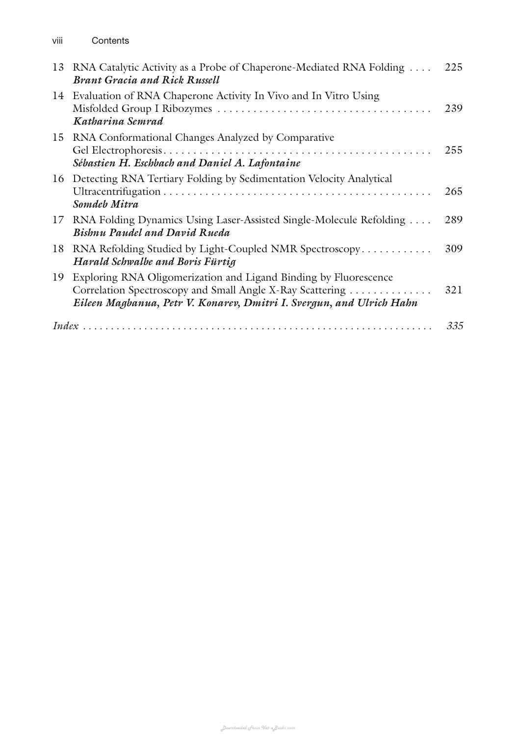 Rna Folding Methods And Protocols