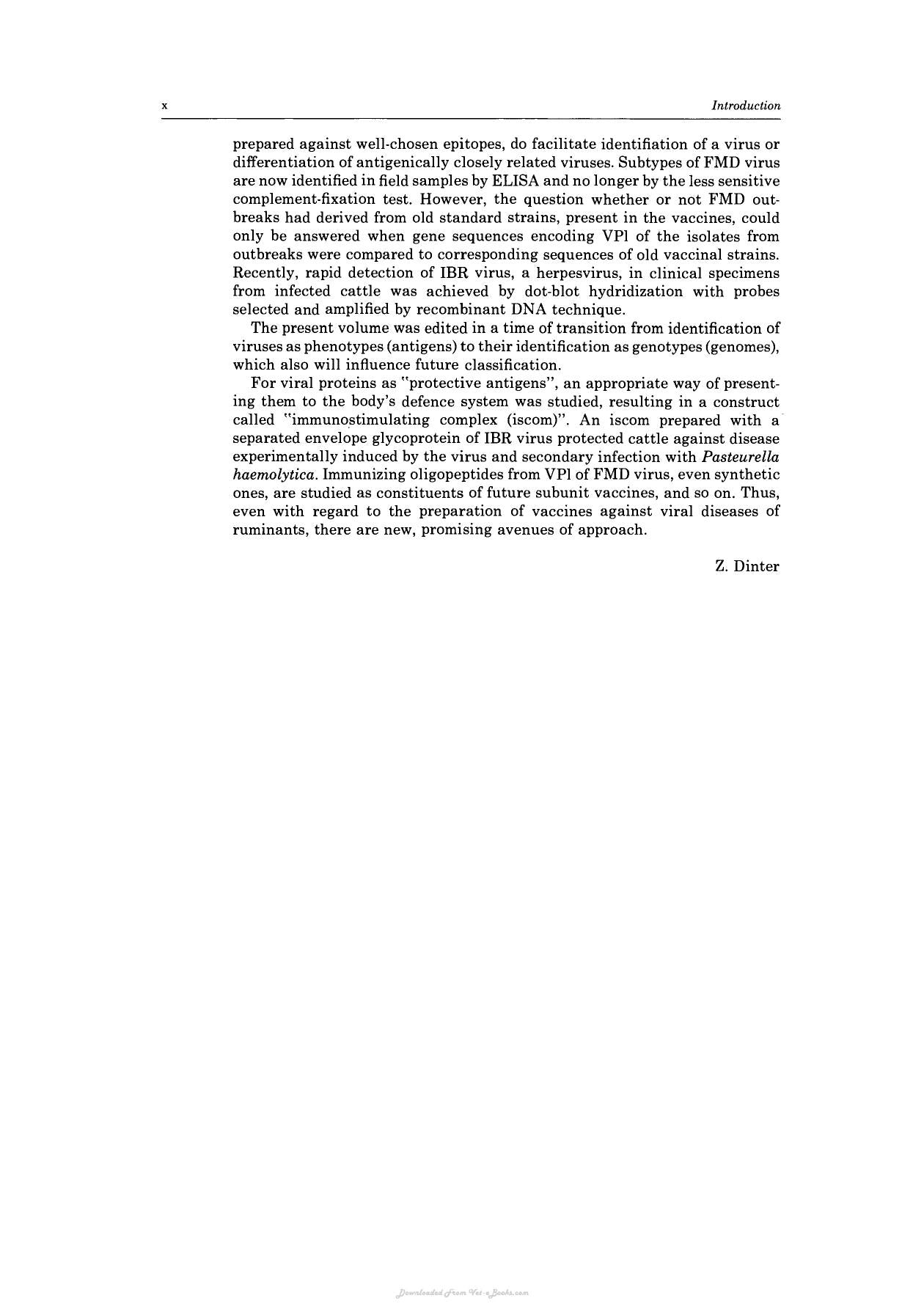 Virus Infections Of Ruminants