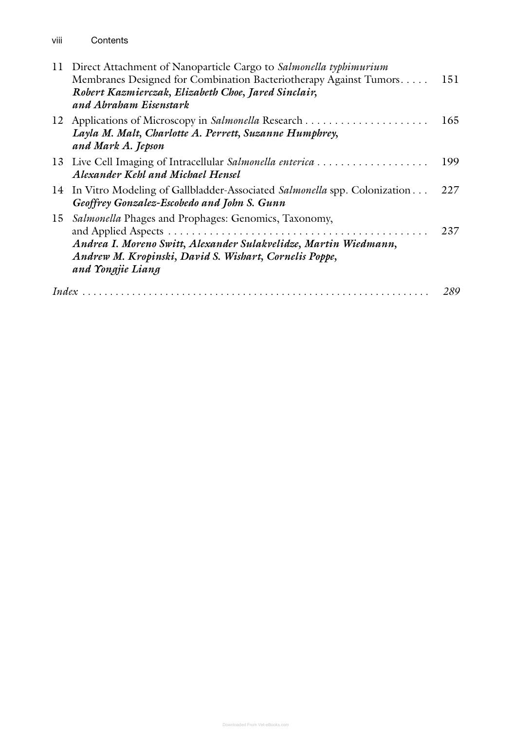 Salmonella Methods And Protocols 2Nd Edition