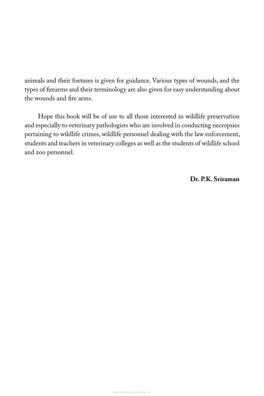 Preview page of Wildlifes Necropsy and Forensics