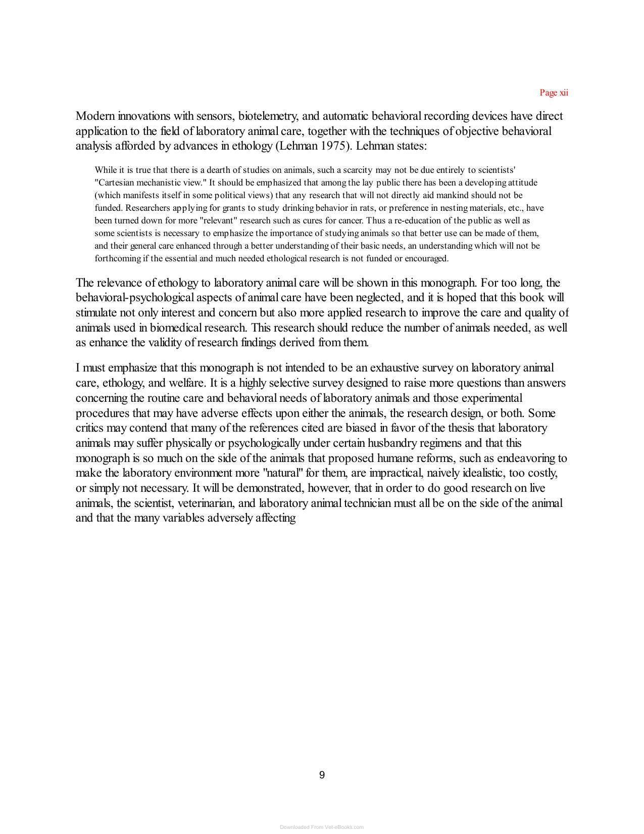Laboratory Animal Husbandry Ethology Welfare And Experimental Variables