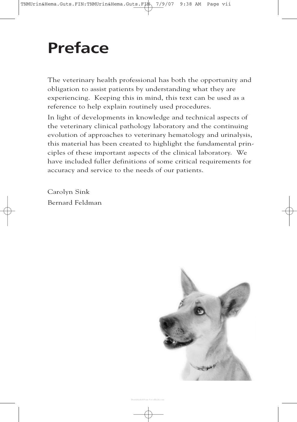 Laboratory Urinalysis And Hematology For The Small Animal Practitioner