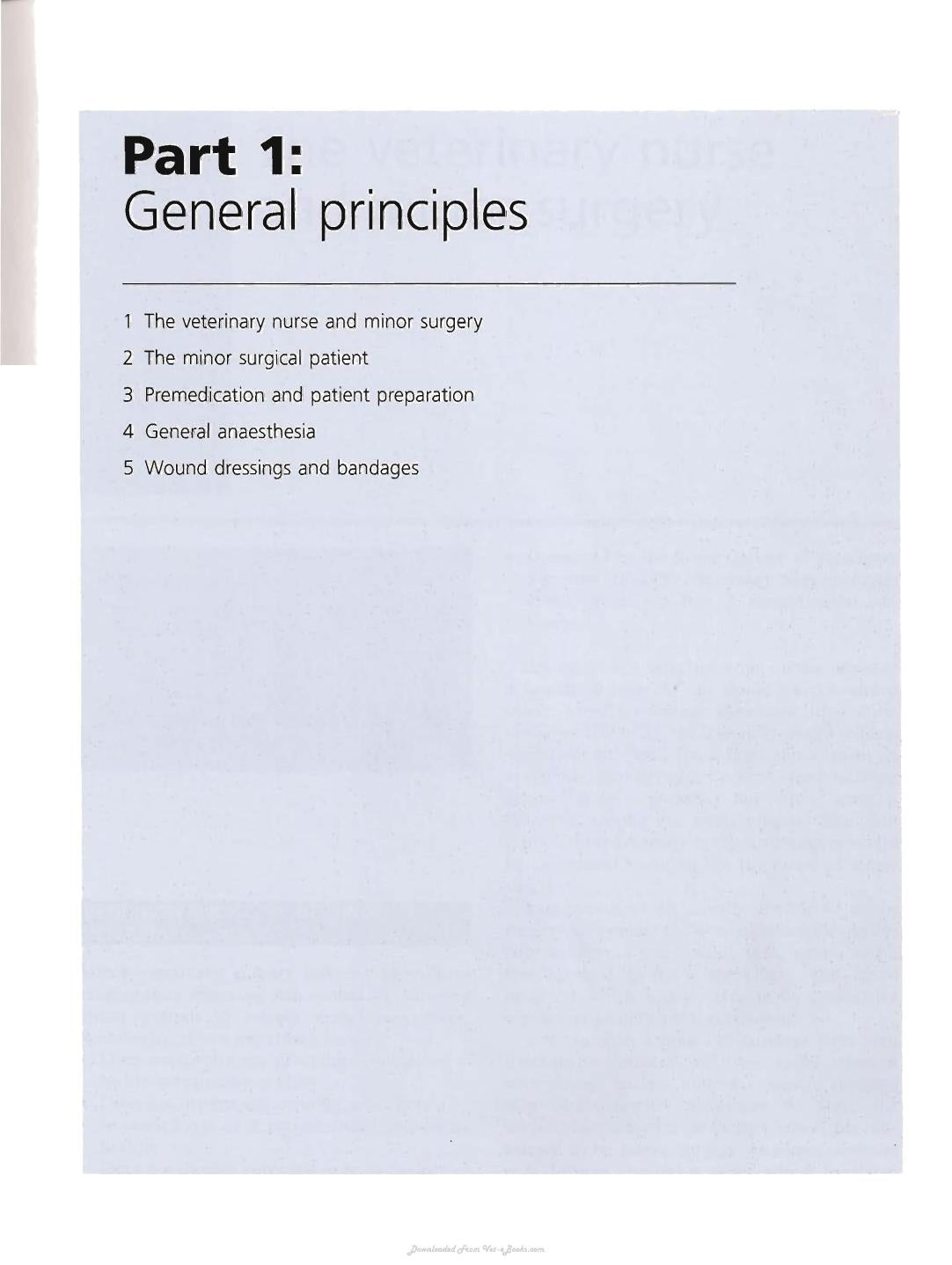 Minor Veterinary Surgery A Handbook For Veterinary Nurses