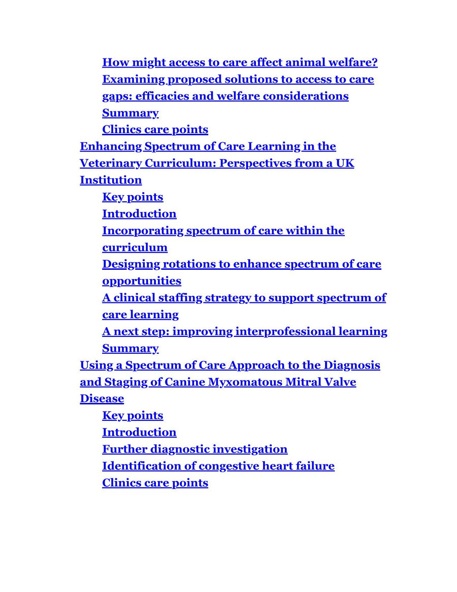 Preview page of Advances in Small Animal Care 2025 Volume 6 1