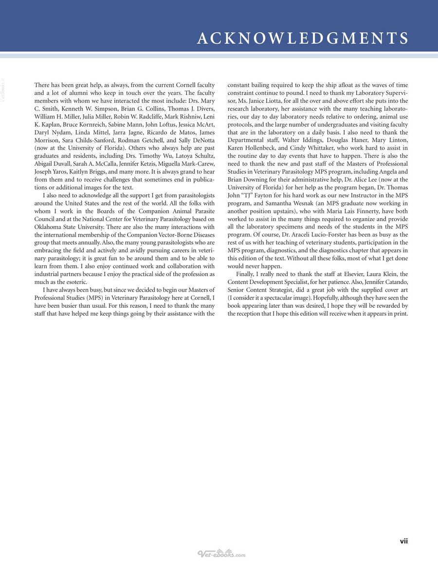 Preview page of Georgis' Parasitology for Veterinarians, 11th Edition