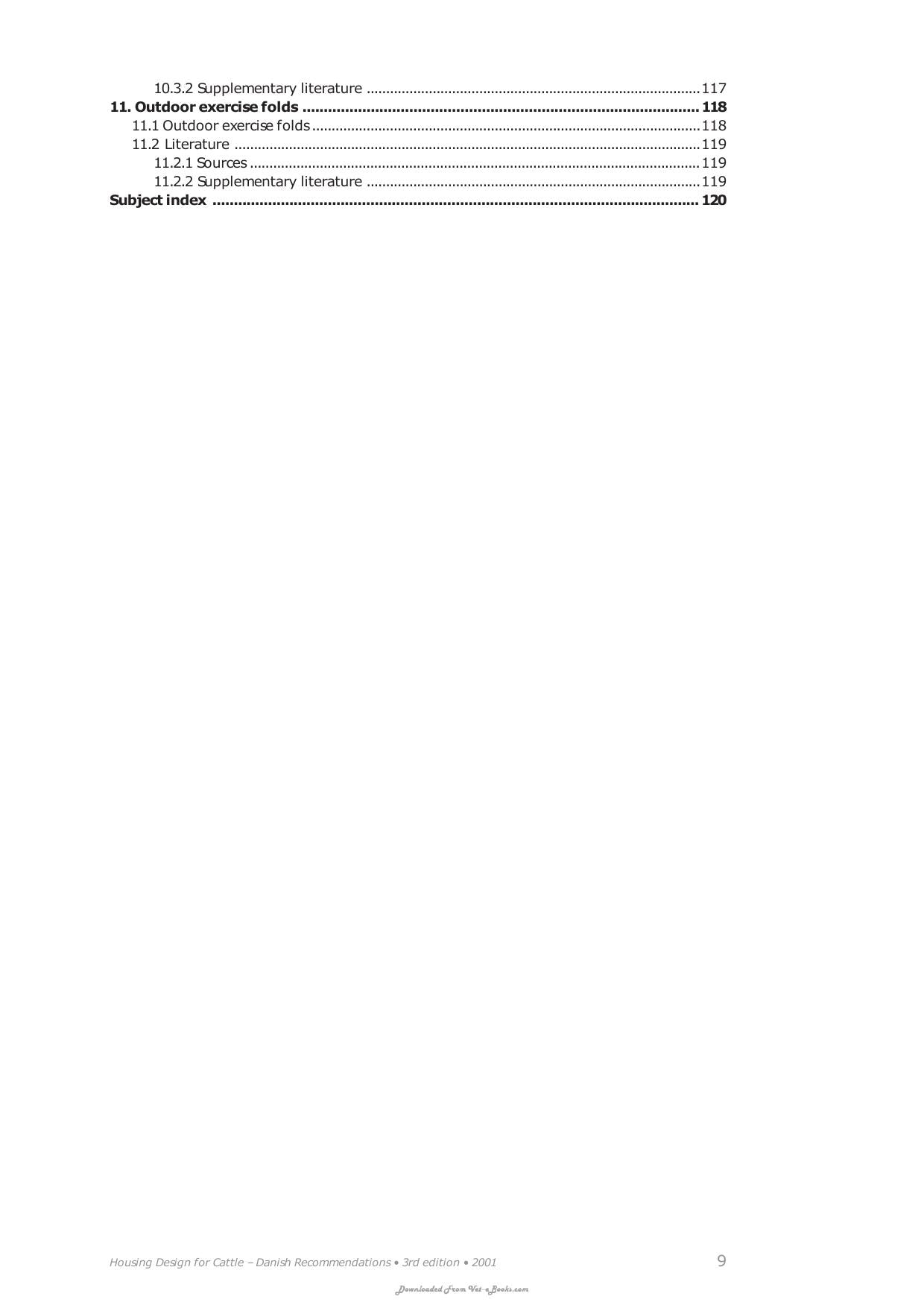 Housing Design For Cattle Danish Recommendations