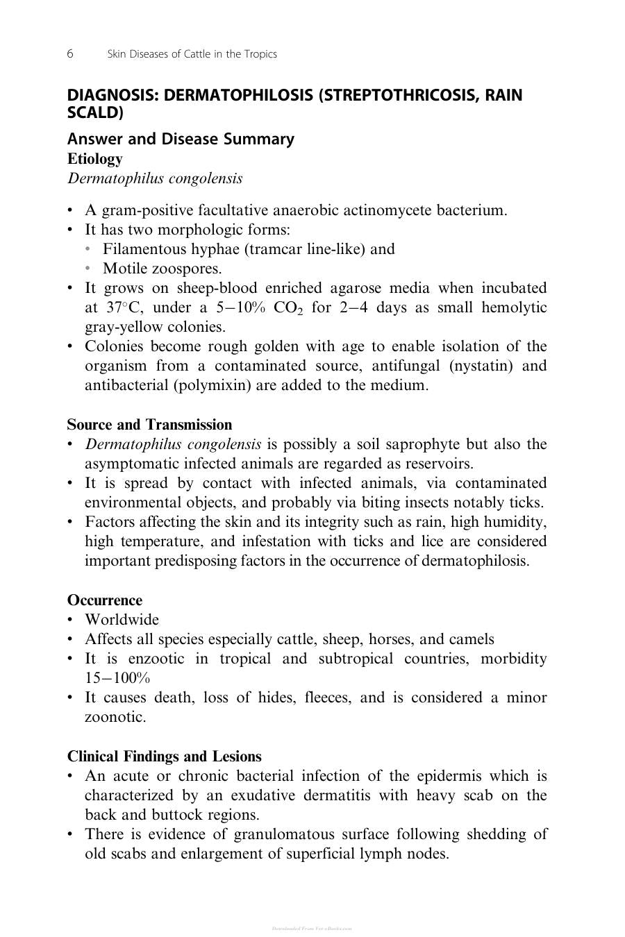Skin Diseases Of Cattle In The Tropics A Guide To Diagnosis And Treatment