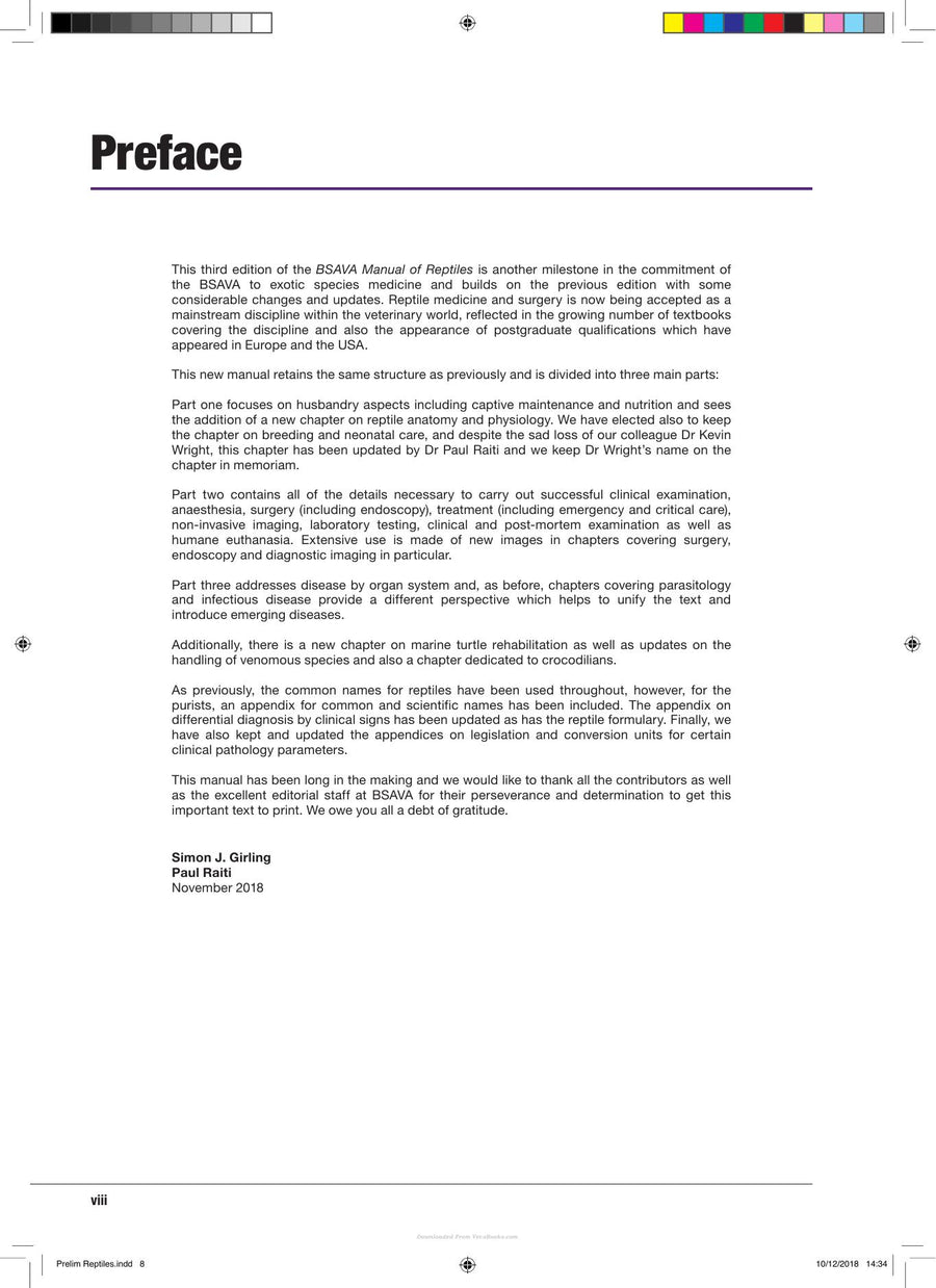 Preview page of Bsava Manual of Reptiles 3rd Edition
