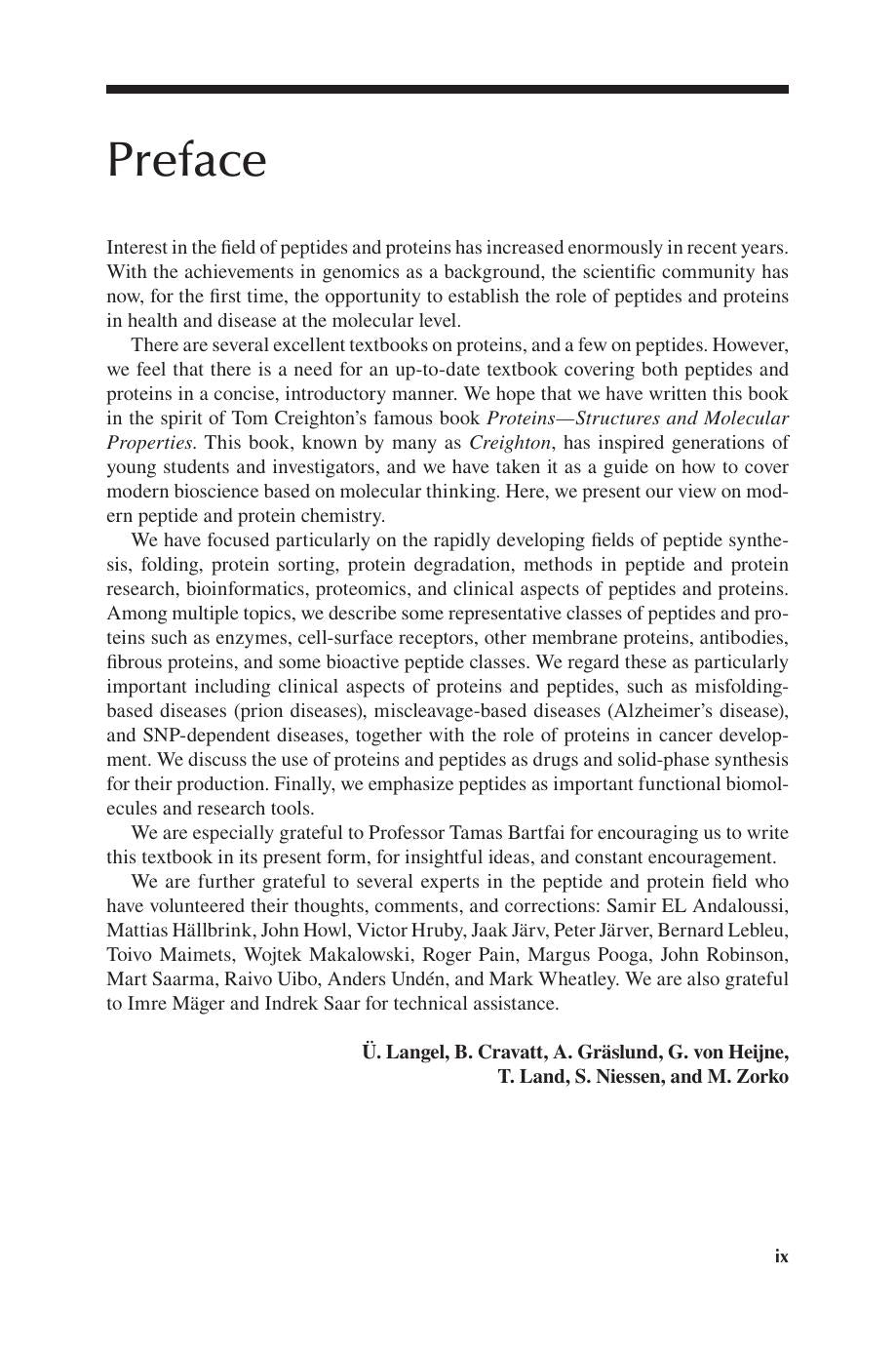 Introduction To Peptides And Proteins