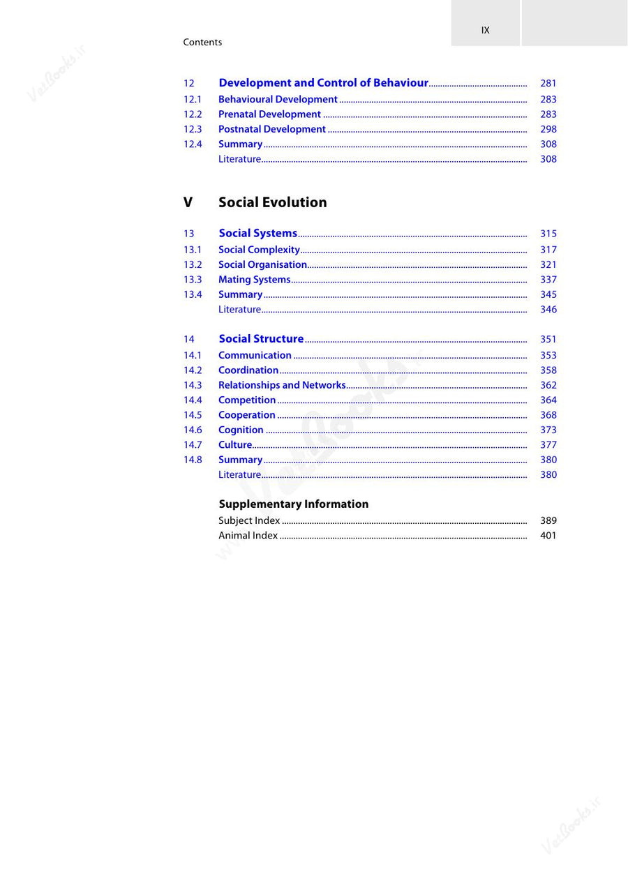 Preview page of Animal Behaviour: An Evolutionary Perspective