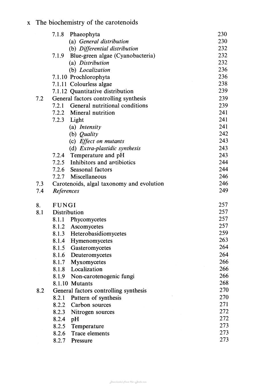 The Biochemistry Of The Carotenoids Volume I Plants