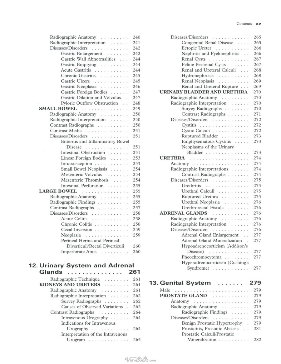 Preview page of Radiographic Interpretation for the Small Animal Clinician 2nd Edition