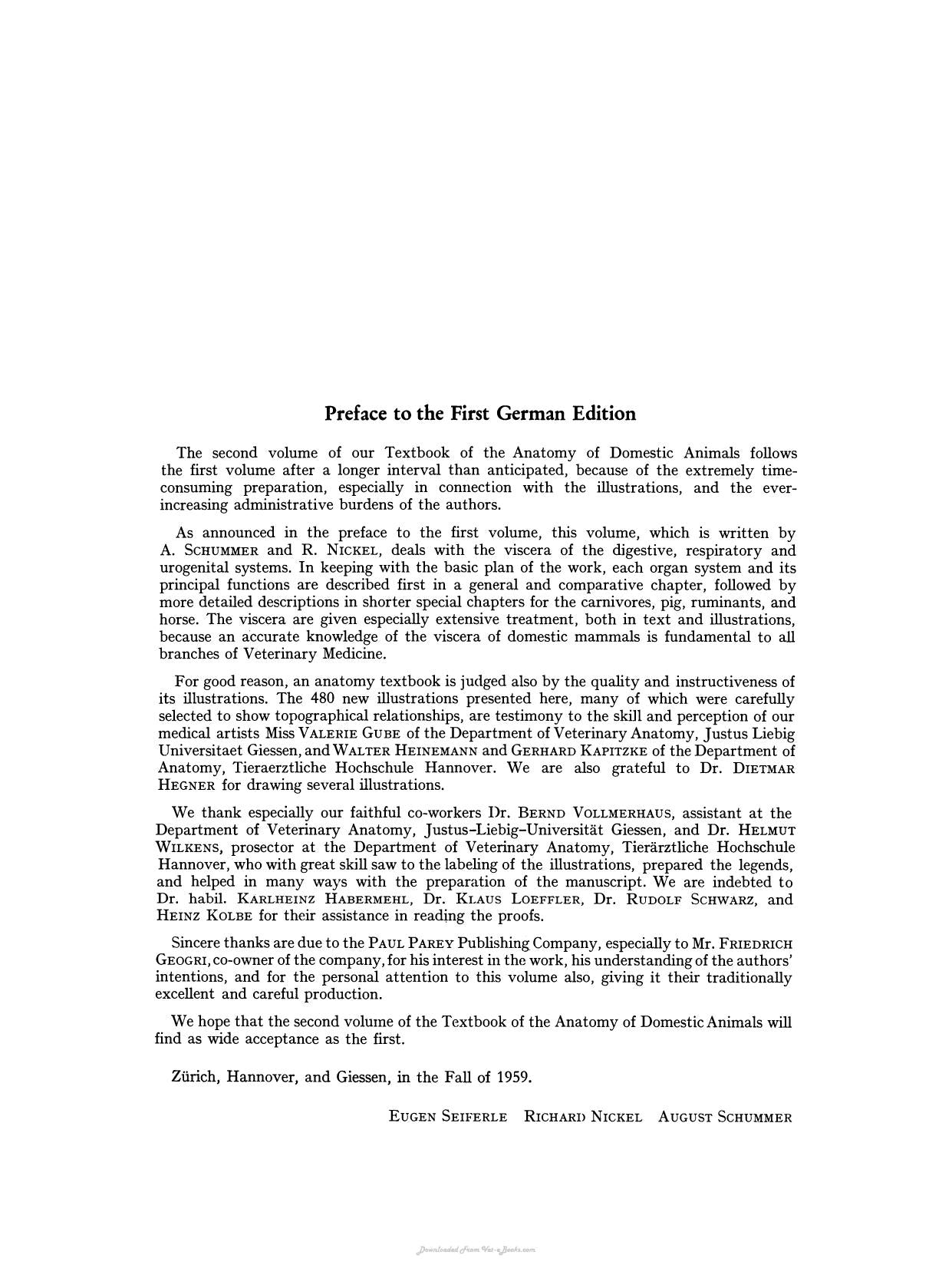 The Viscera Of The Domestic Mammals 2Nd Revised Edition