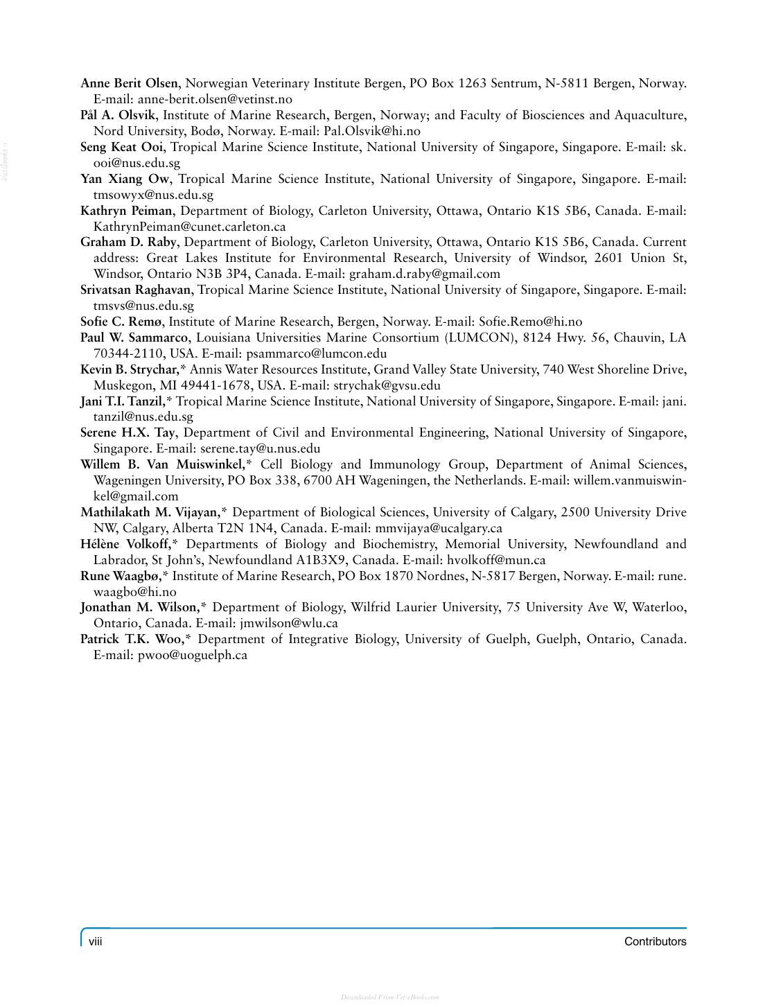 Climate Change And Non Infectious Fish Disorders