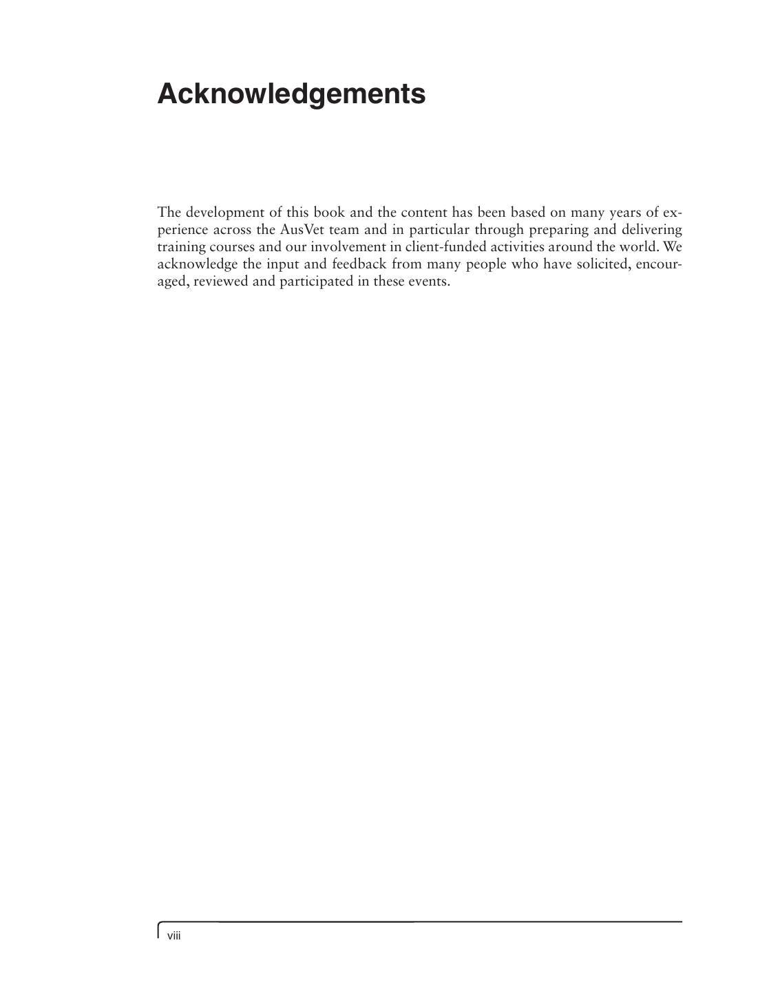Epidemiology For Field Veterinarians An Introduction