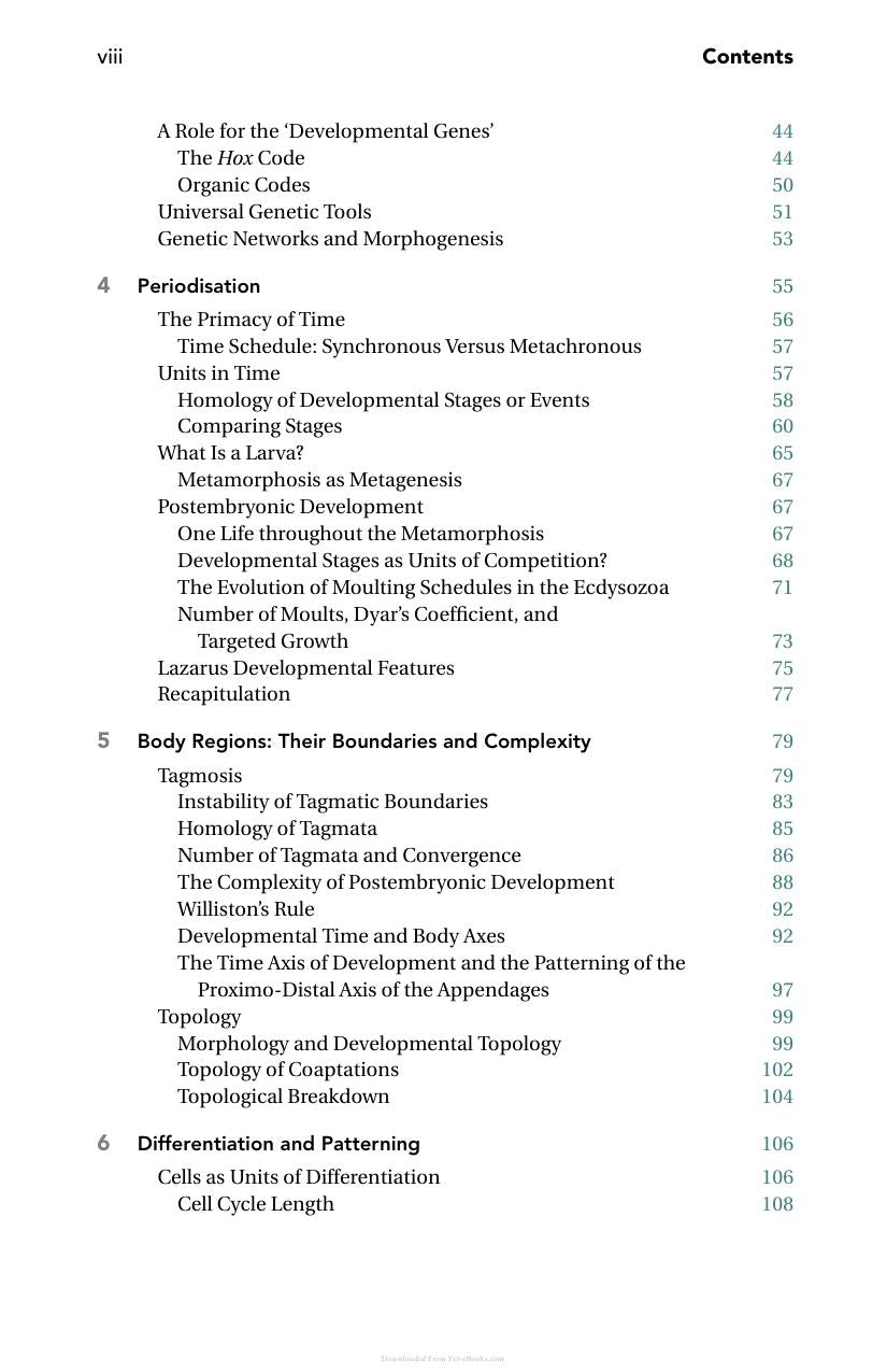 The Development Of Animal Form Ontogeny Morphology And Evolution