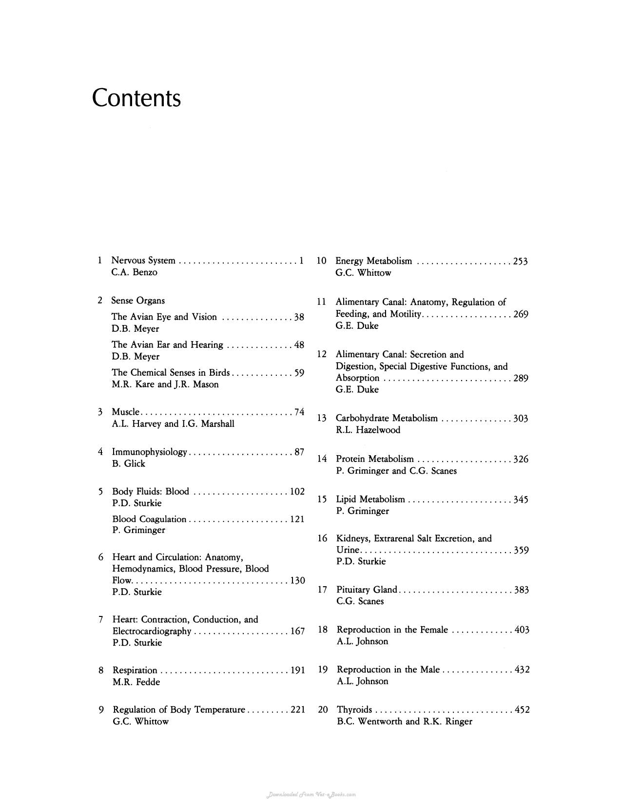 Avian Physiology 4Th Edition