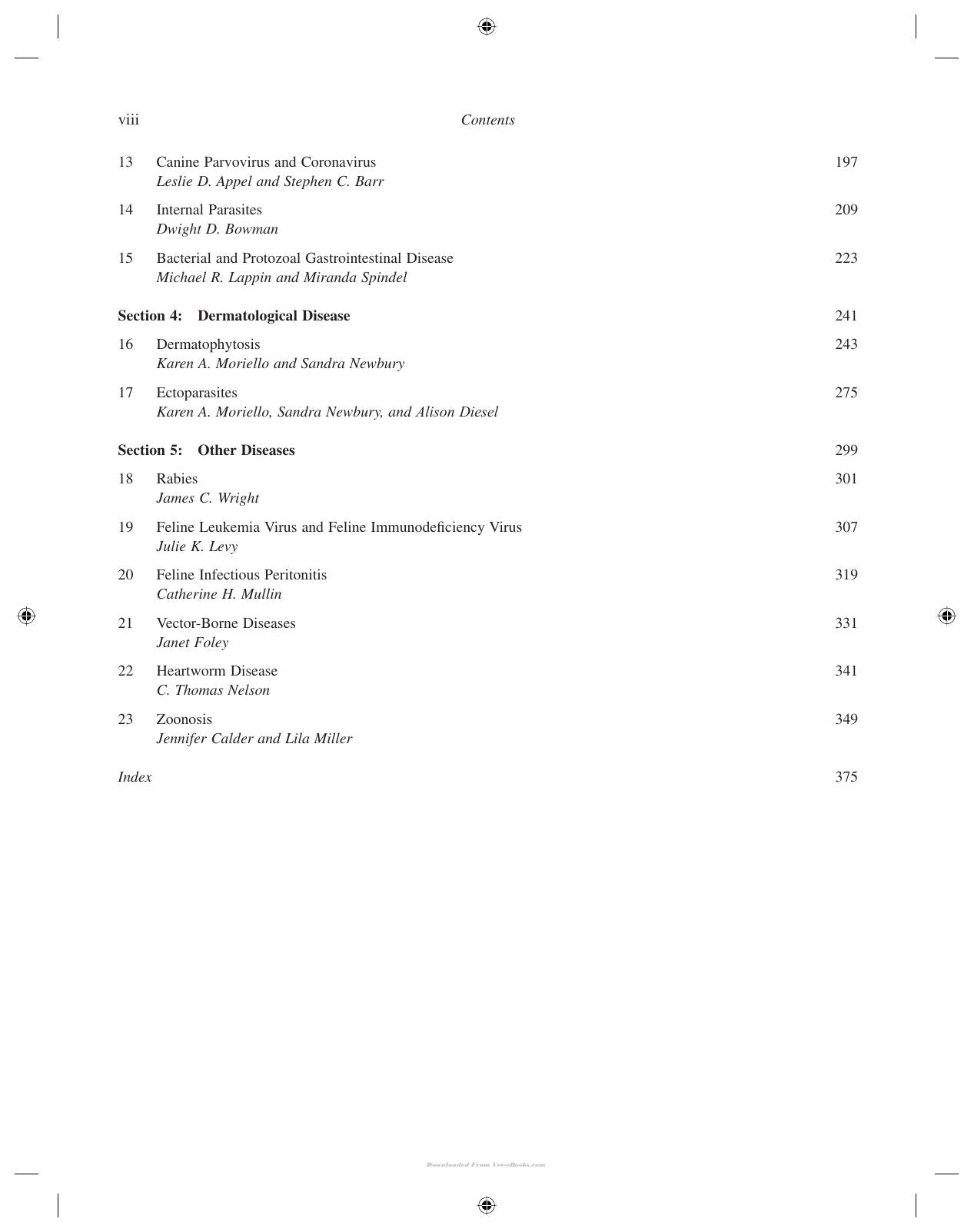 Infectious Disease Management In Animal Shelters