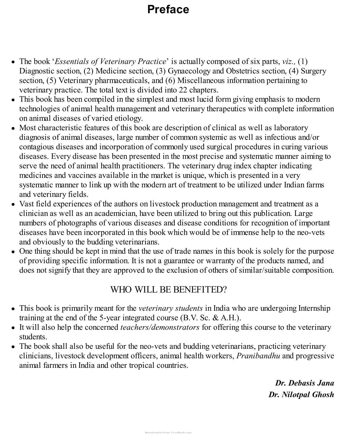 Essentials Of Veterinary Practice