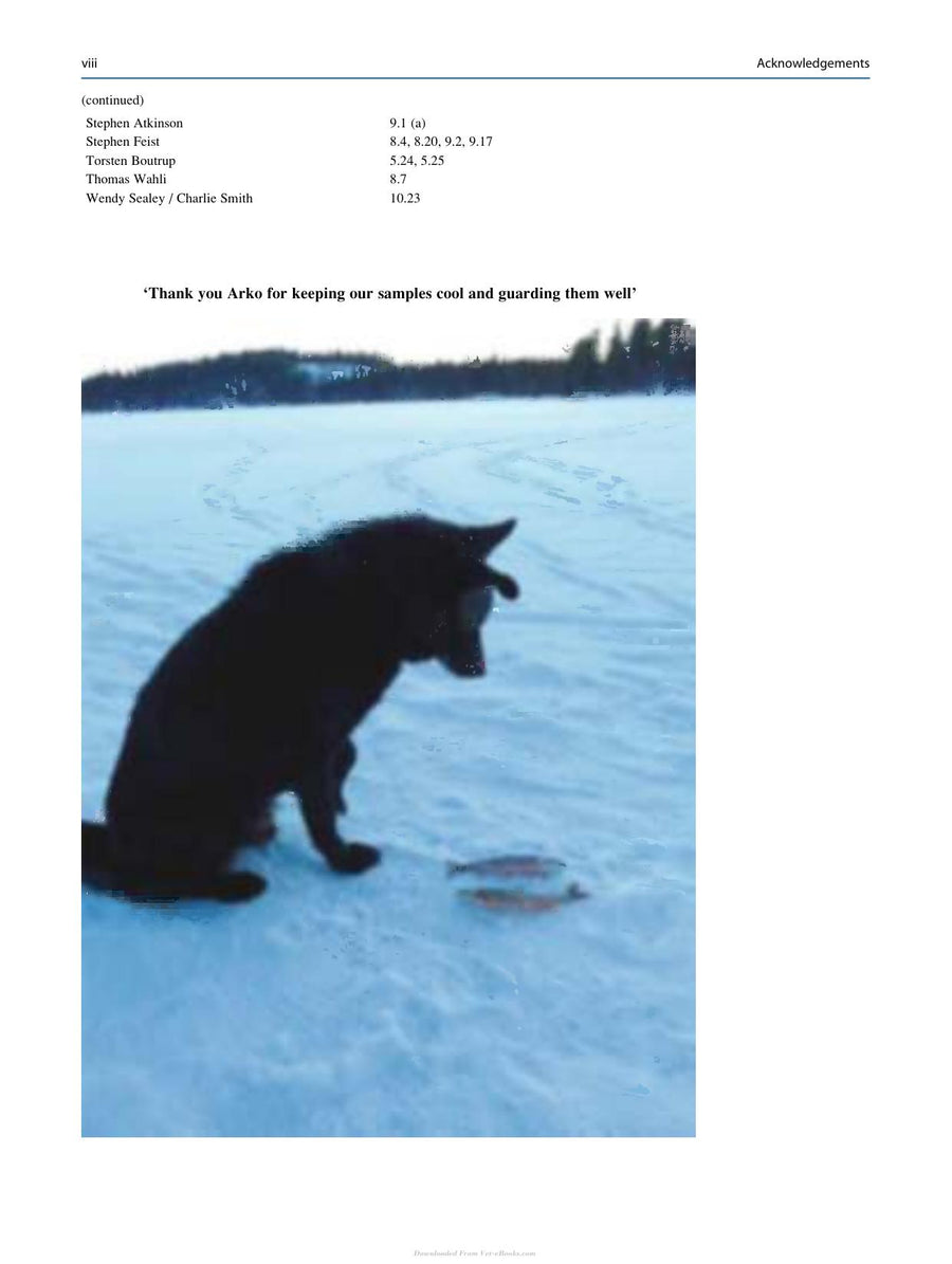 Preview page of A Colour Atlas of Salmonid Diseases 2nd Edition