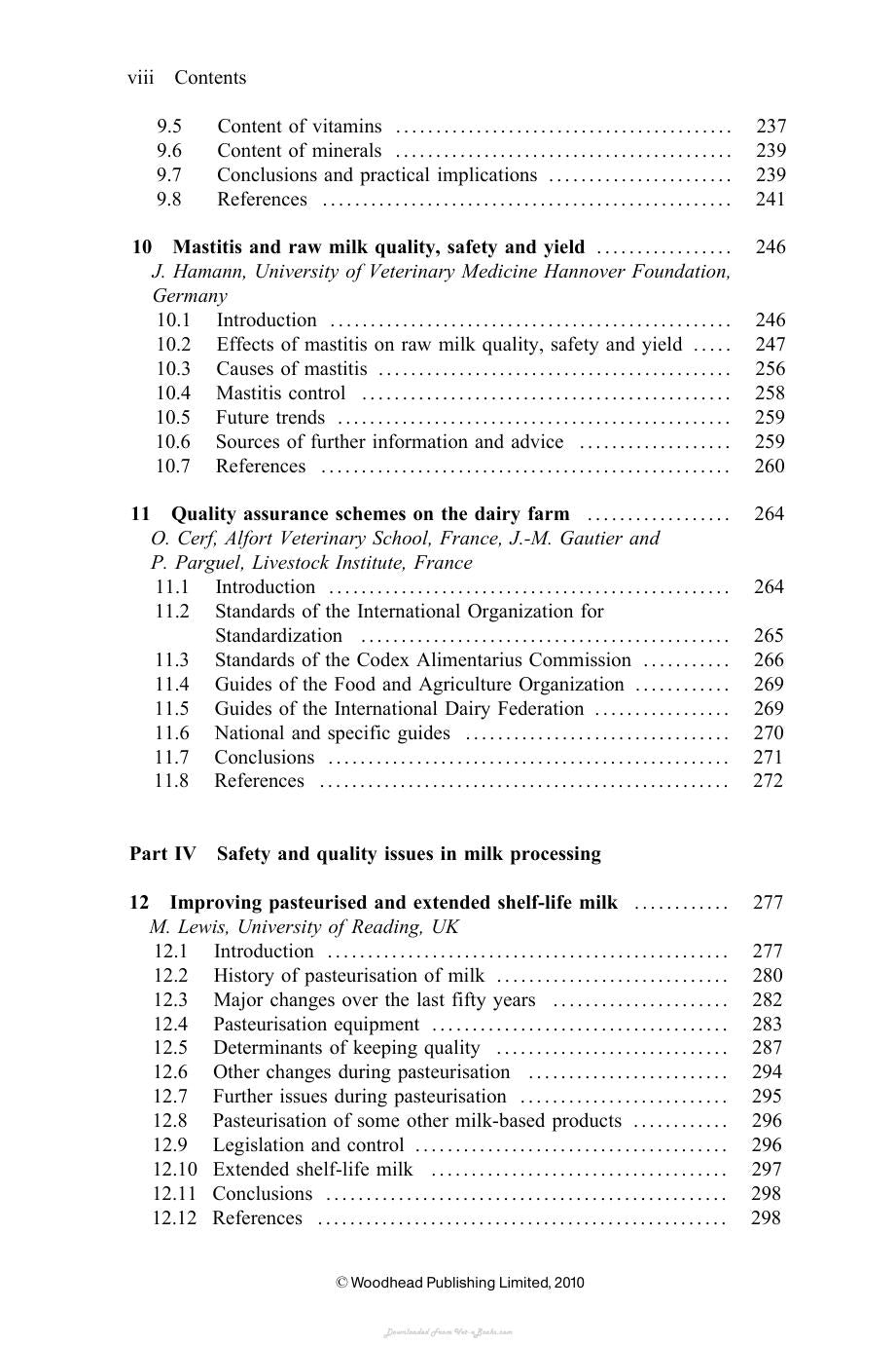Improving The Safety And Quality Of Milk Vol 1 Milk Production And Processing