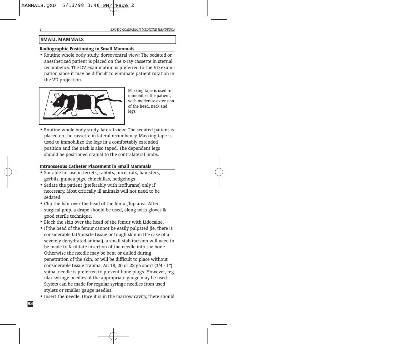 Exotic Companion Medicine Handbook For Veterinarians