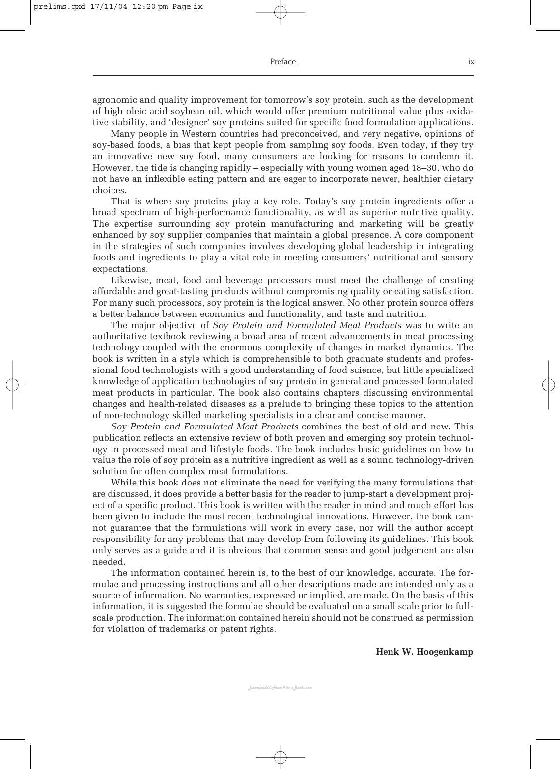 Soy Protein And Formulated Meat Products