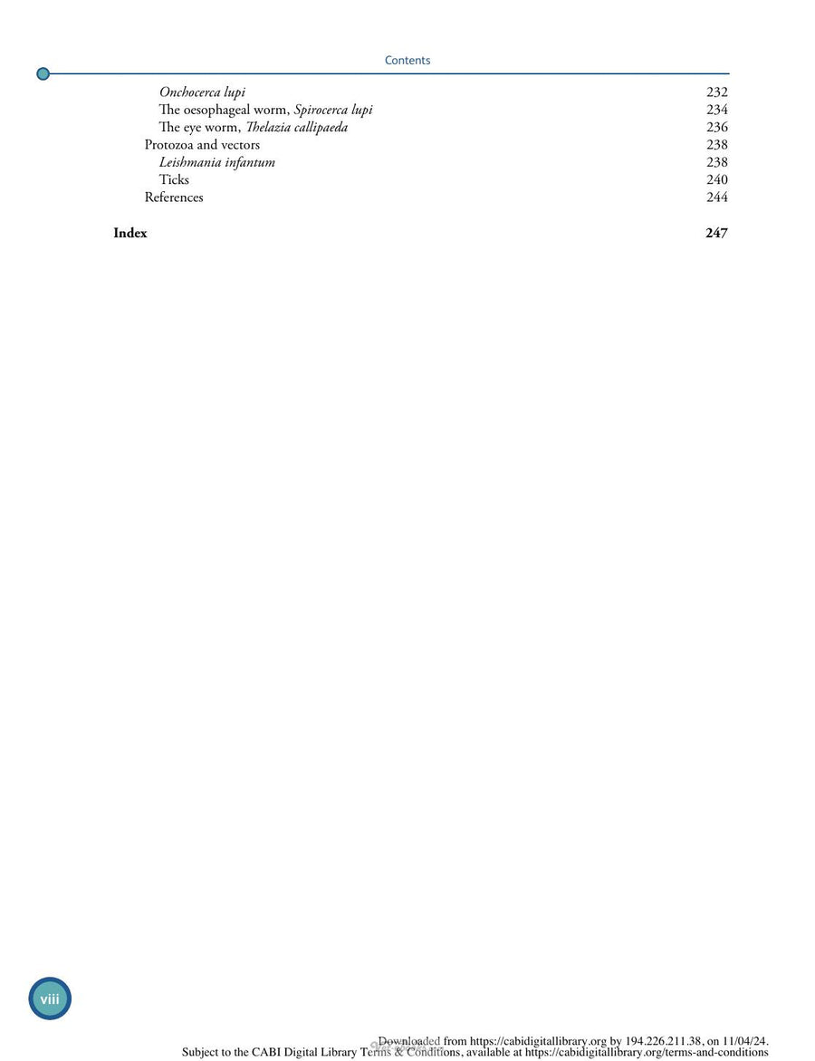 Preview page of A Colour Atlas of Companion Animal Parasites Life Cycles and Morphological Identification