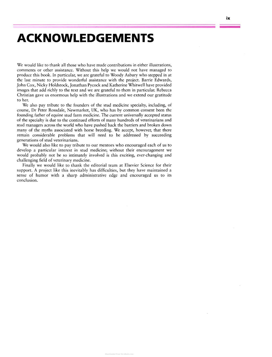 Preview page of Equine Stud Farm Medicine and Surgery