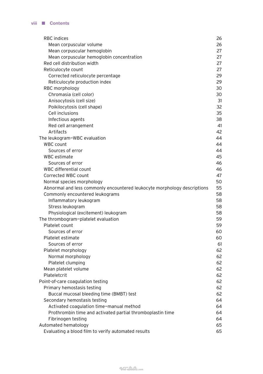 Preview page of Veterinary Technician’s Handbook of Laboratory Procedures 2nd Edition