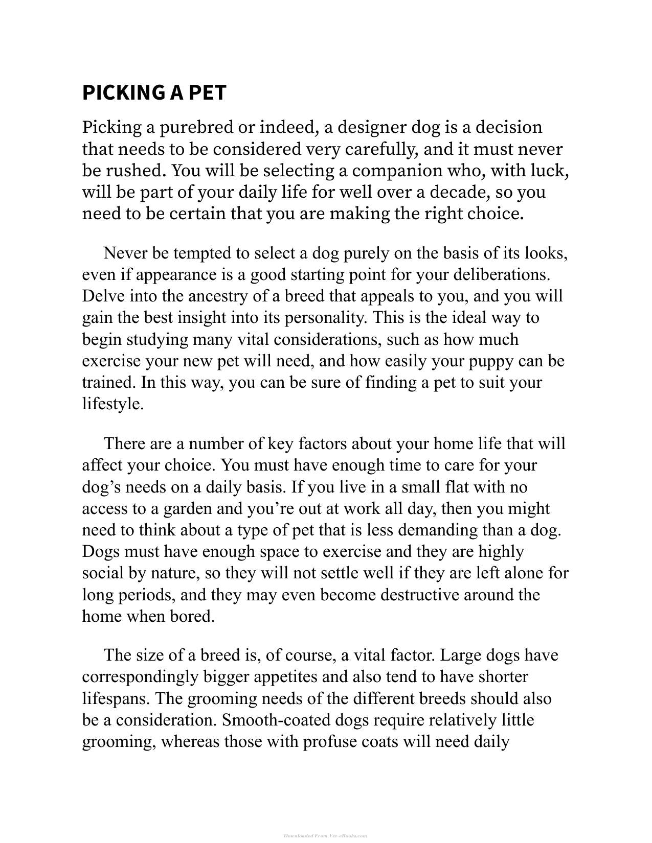 The Right Dog For You