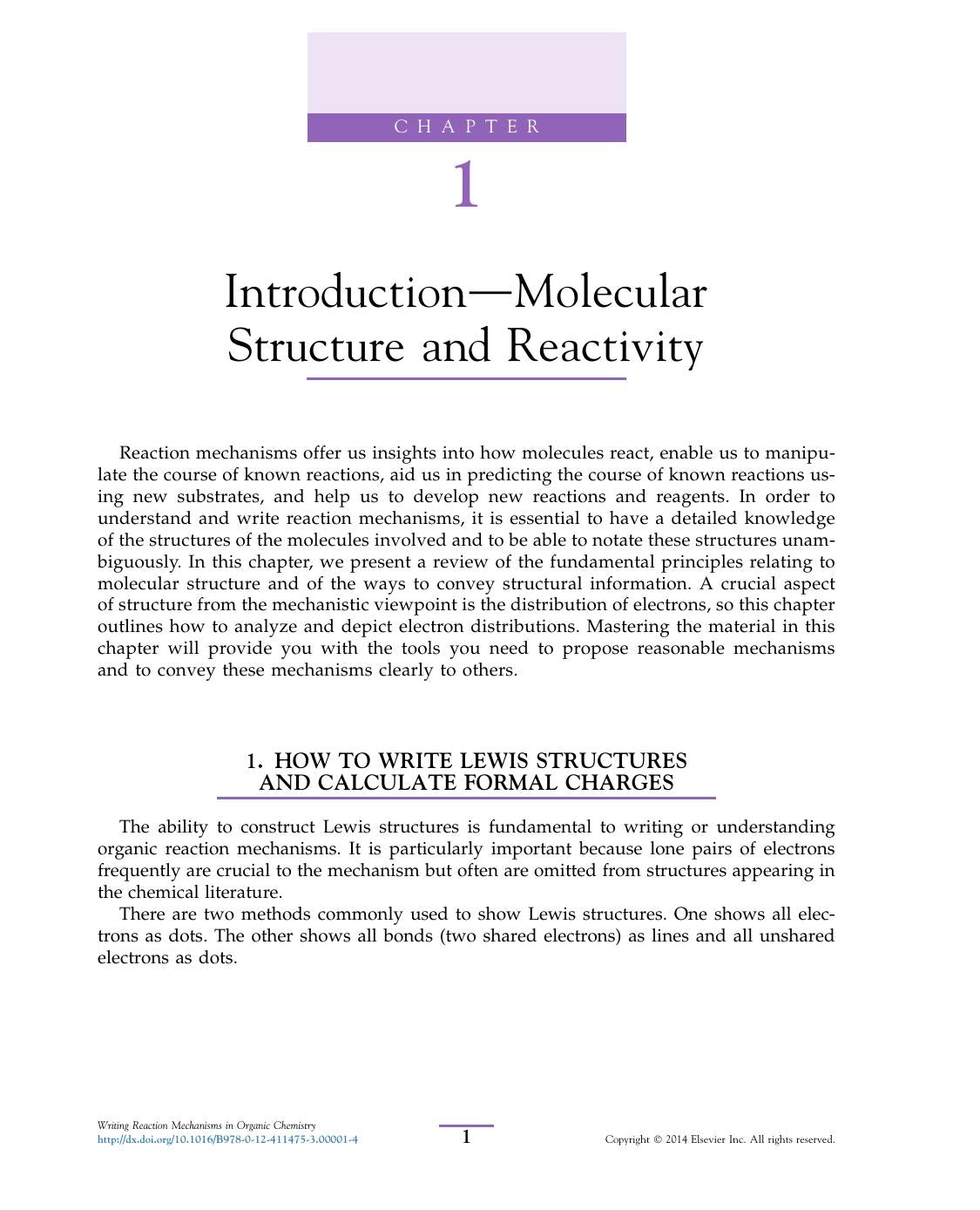 Writing Reaction Mechanisms In Organic Chemistry