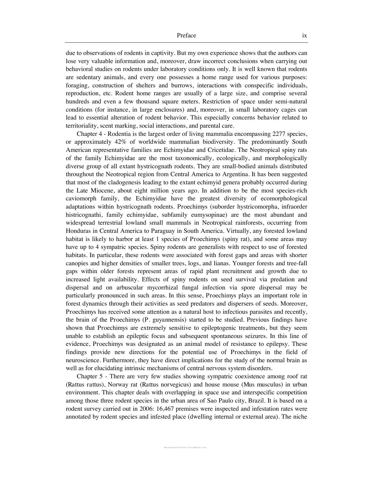 Rodents Habitat Pathology And Environmental Impact