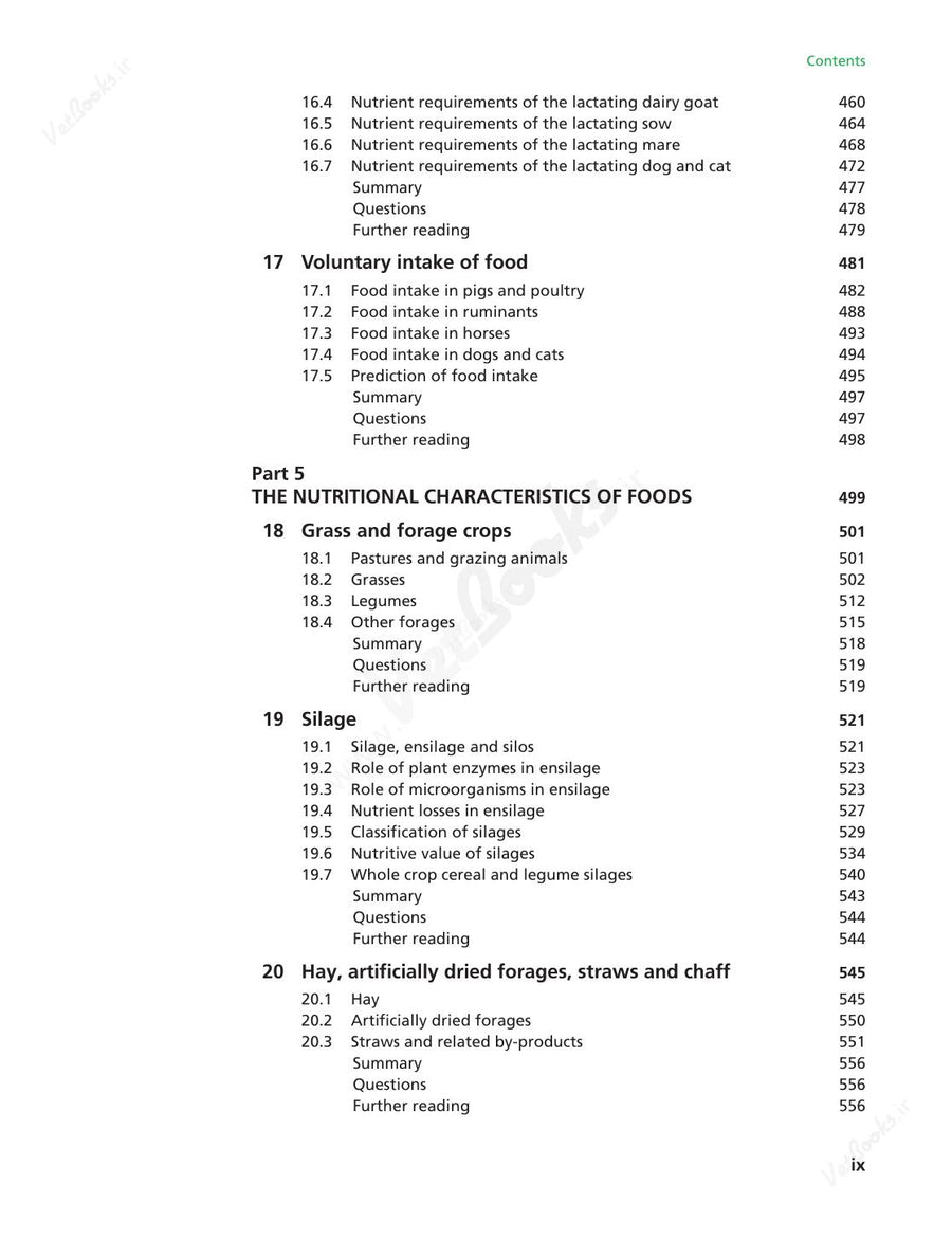 Preview page of Animal Nutrition 8th Edition