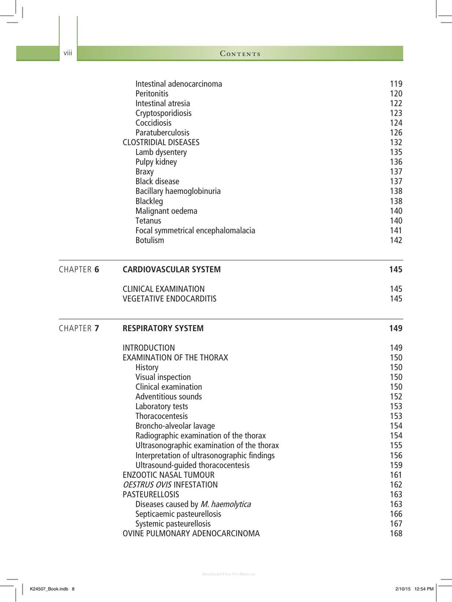 Preview page of Sheep Medicine 2nd Edition