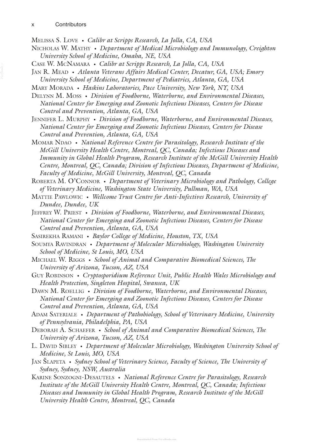 Cryptosporidium Methods And Protocols