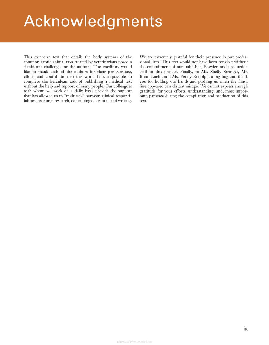 Preview page of Current Therapy in Exotic Pet Practice