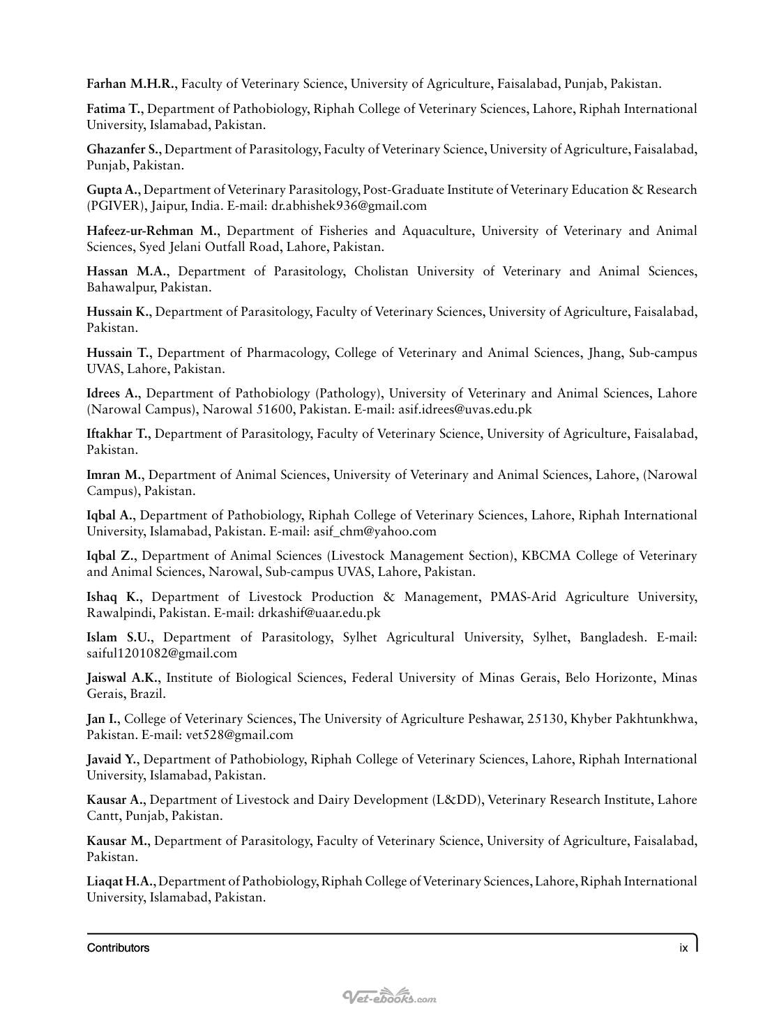 Parasitism And Parasitic Control In Animals Strategies For The Developing World