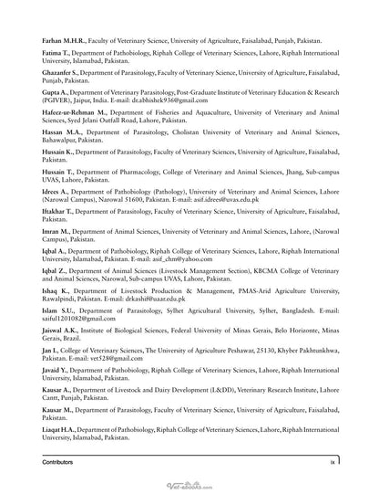 Parasitism and Parasitic Control in Animals Strategies for the Developing World