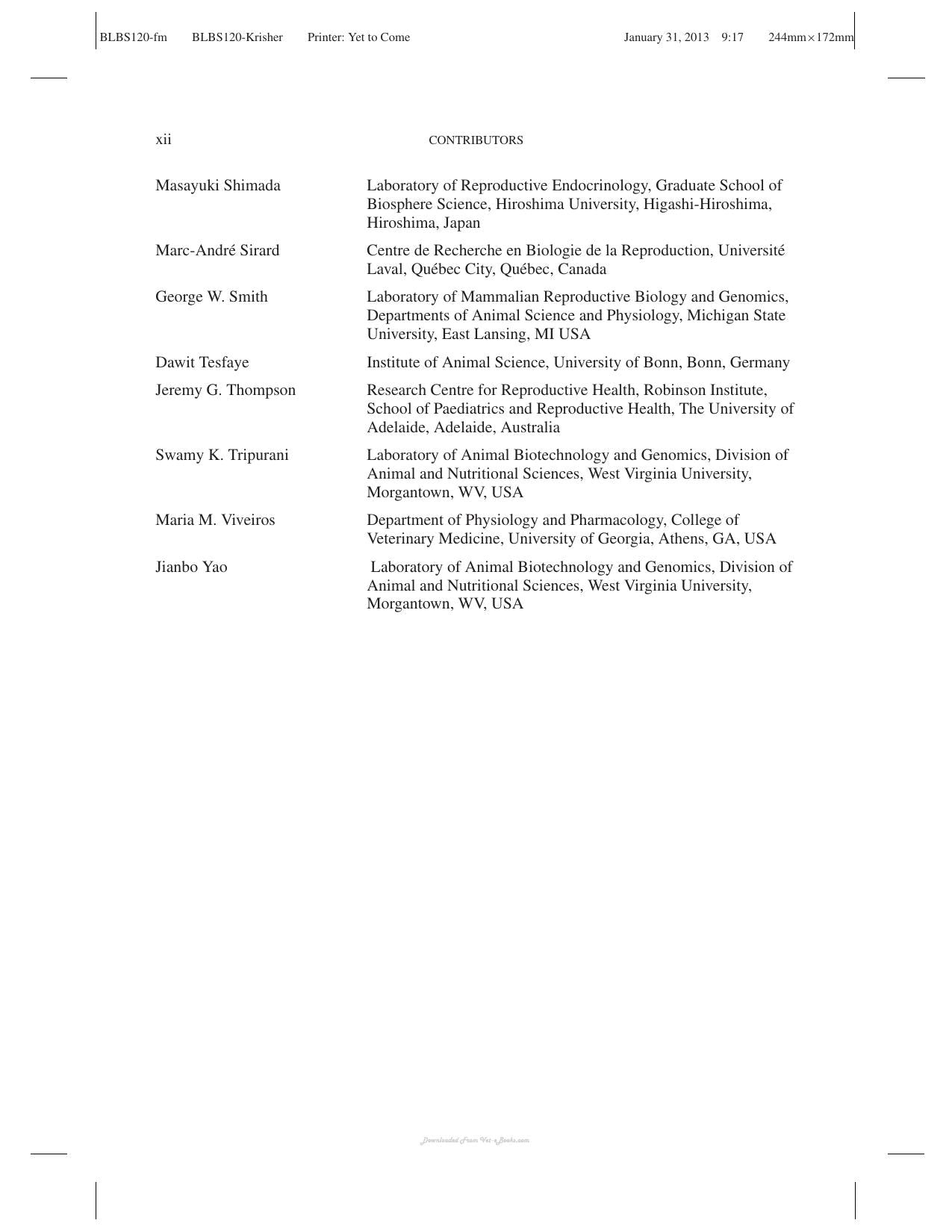 Oocyte Physiology And Development In Domestic Animals