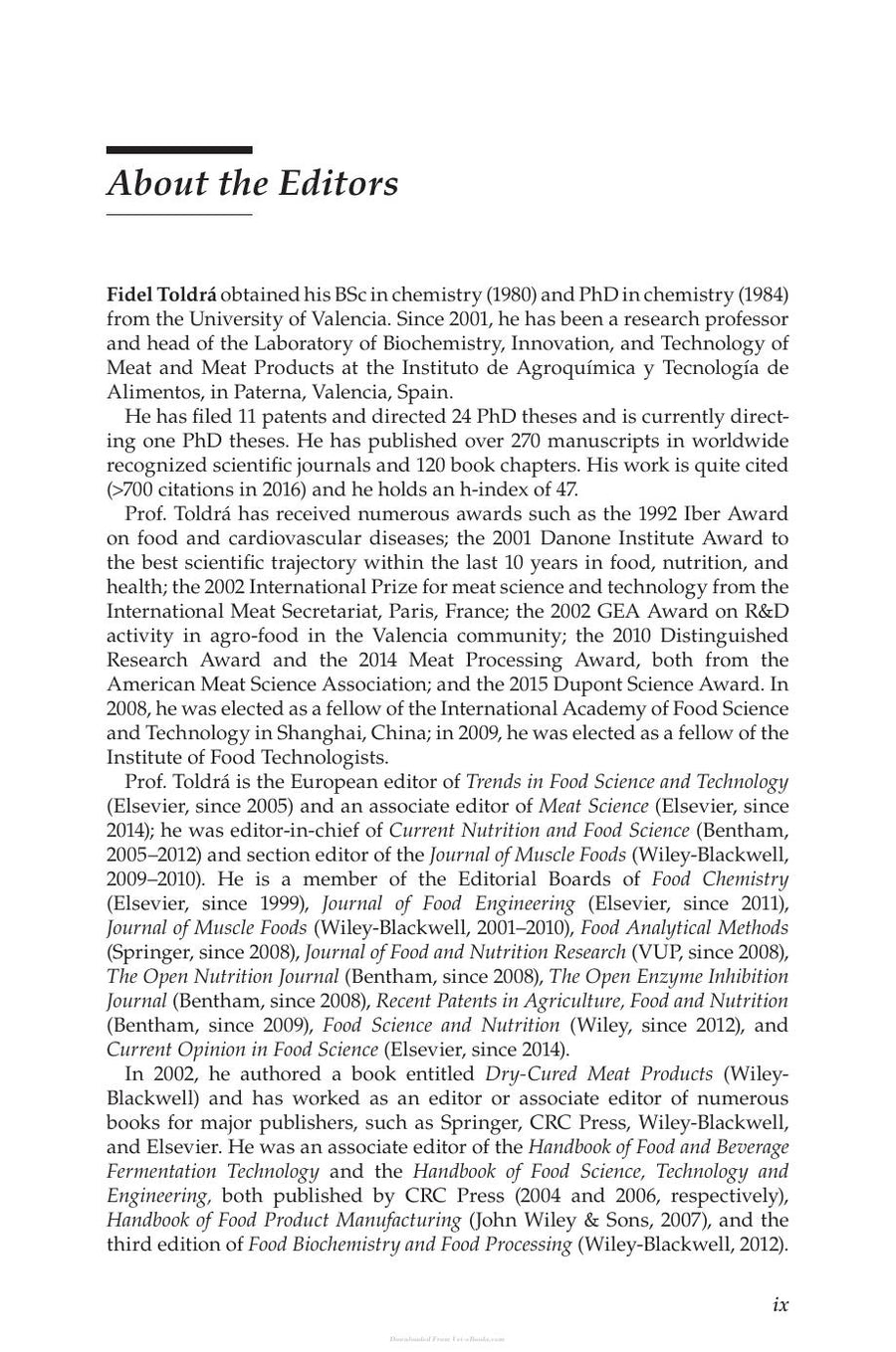 Preview page of Advanced Technologies for Meat Processing