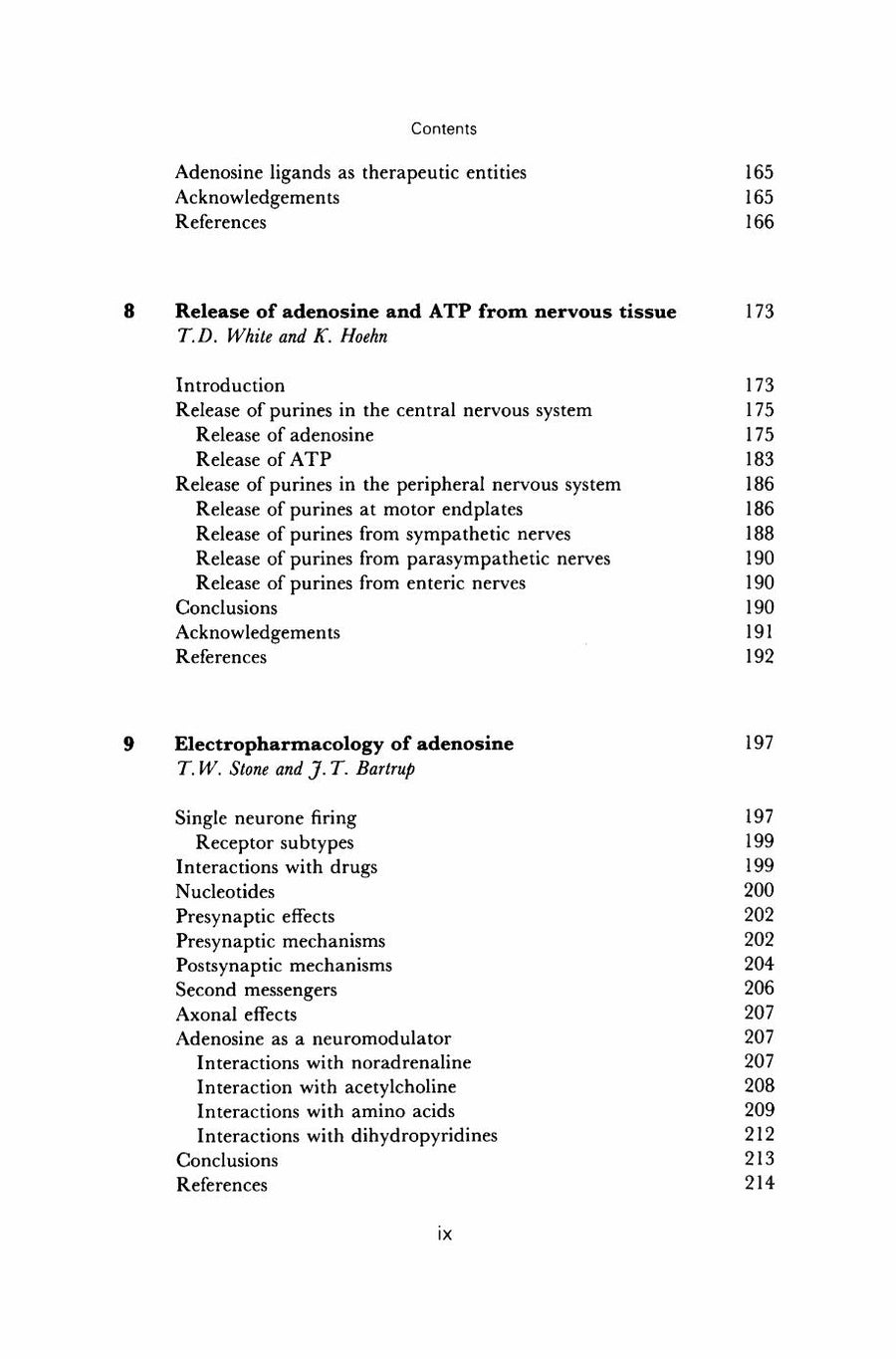 Preview page of Adenosine in the Nervous System