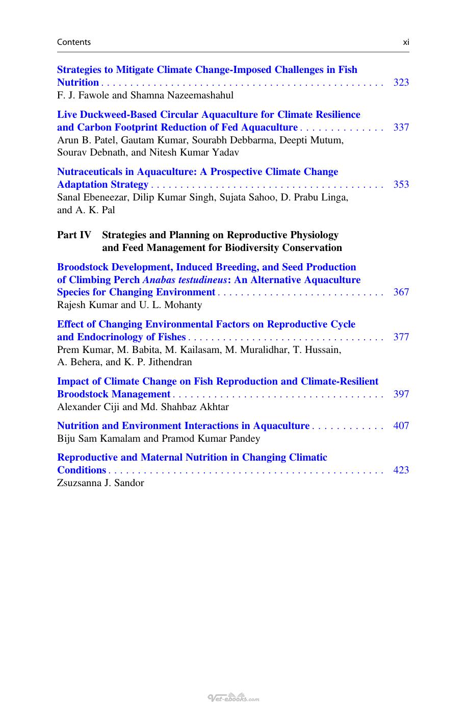 Outlook Of Climate Change And Fish Nutrition