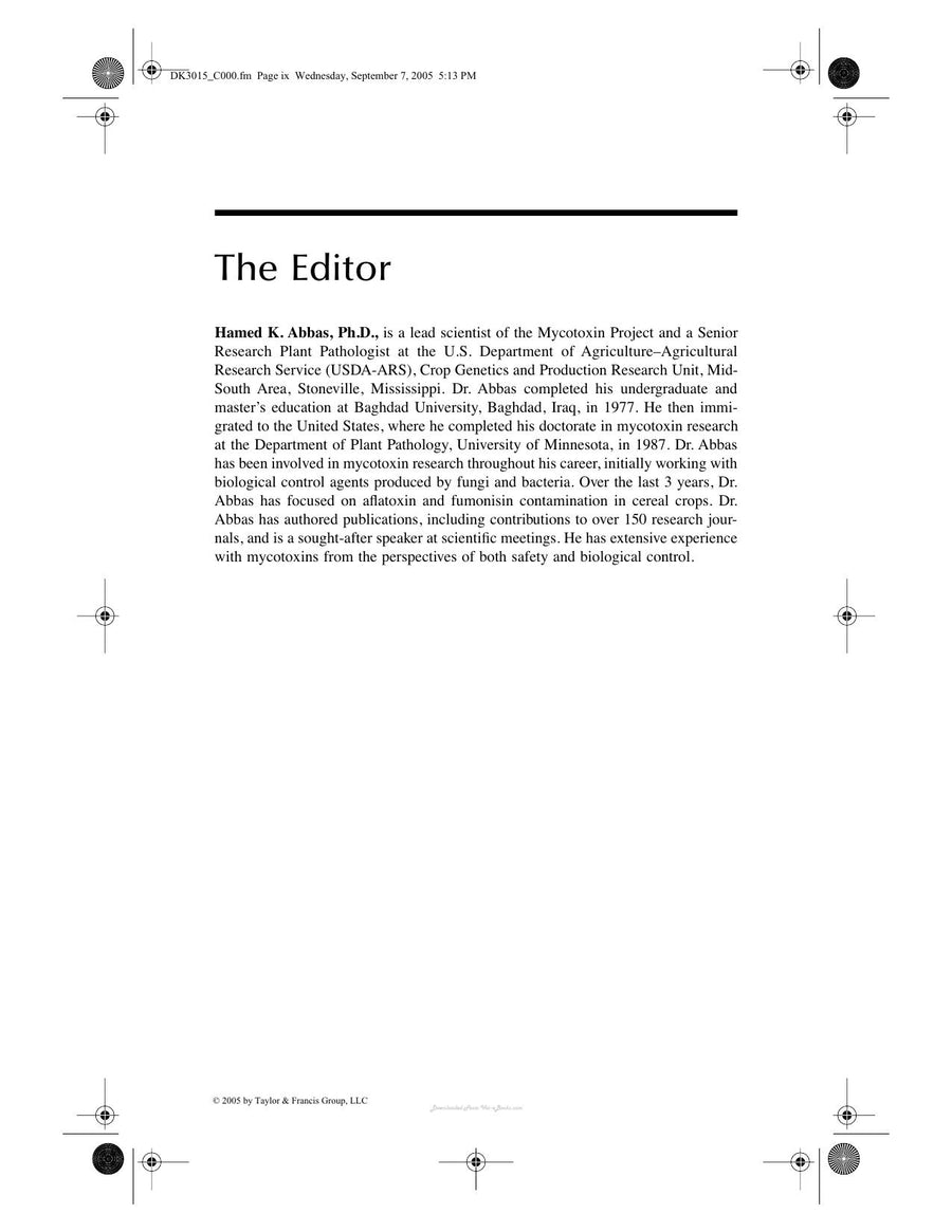Preview page of Aflatoxin and Food Safety