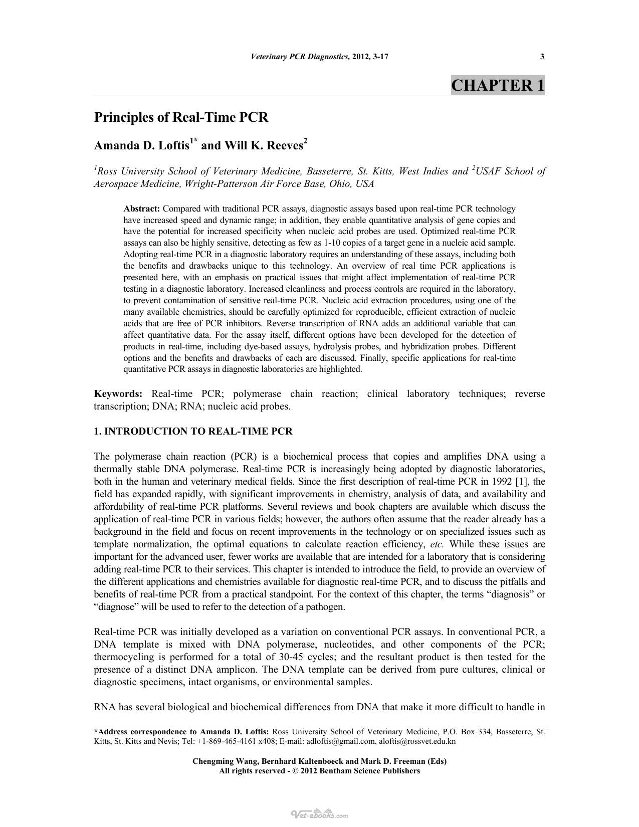 Veterinary Pcr Diagnostics